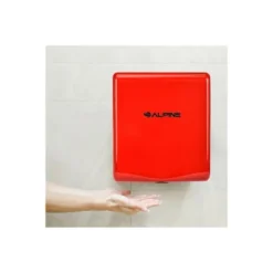 Alpine Industries Willow Commercial High Speed Automatic Electric Hand Dryer Red (405-10-RED)