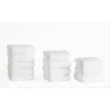 12pc Hotel Collection Washcloth Set White - Makroteks