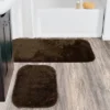 2pc Traditional Nylon Washable Bathroom Rug Set Chocolate - Garland Rug -Bathroom Products Store GUEST b477402f ce19 472a 88c4 c5f7ce477af5