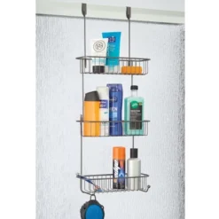 MDesign Metal Over Shower Door Caddy, Bathroom Storage Organizer -Bathroom Products Store GUEST b4c50c09 dc0b 46b2 80b3 5c2631582247