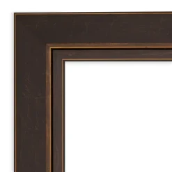 43" X 32" Non-Beveled Lara Wood Bathroom Wall Mirror Bronze - Amanti Art -Bathroom Products Store GUEST b54fac1d ef93 48c2 8176 a652f0204d85