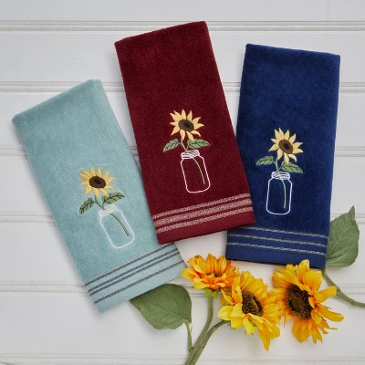 2pk Sunflower in a Jar Hand Towel Blue - SKL Home 2pk Sunflower In A Jar Hand Towel Blue - SKL Home -Bathroom Products Store GUEST b60c785e e82b 4fd3 a40c 07bc43f47ad9