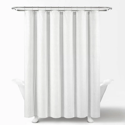 72"x72" Drew Stripe Farmhouse Silver-Infused Antimicrobial Shower Curtain Gray - Lush Décor 72"x72" Drew Stripe Farmhouse Silver-Infused Antimicrobial Shower Curtain Gray - Lush Décor -Bathroom Products Store GUEST b62dee21 b348 4e55 980f 35ca562827b9