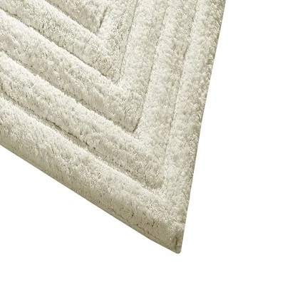 Diagonal Racetrack 100% Cotton Reversible Bath Rug Ivory by Knightsbridge Diagonal Racetrack 100% Cotton Reversible Bath Rug Ivory By Knightsbridge -Bathroom Products Store GUEST b651533f b013 4683 9b83 3b7d13caf669
