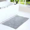 Knightsbridge Beautiful Circle Design Premium Quality Year Round Cotton With Non-Skid Back Bath Rug Silver -Bathroom Products Store GUEST b681ed3b c5aa 4fde b2c7 90d748b6f409