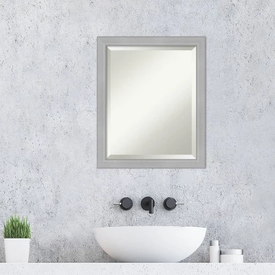 Vista Brushed Framed Bathroom Vanity Wall Mirror Nickel - Amanti Art Vista Brushed Framed Bathroom Vanity Wall Mirror Nickel - Amanti Art -Bathroom Products Store GUEST b798d051 b1b3 41f6 b7bd 12ed8b7c297d