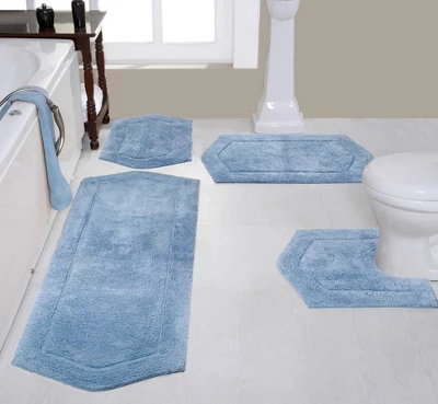 Waterford Collection Cotton Tufted Set of 4 Bath Rug Set - Home Weavers Waterford Collection Cotton Tufted Set Of 4 Bath Rug Set - Home Weavers -Bathroom Products Store GUEST b90c8b9b 0a04 4b06 8540 315c0a7e01e7