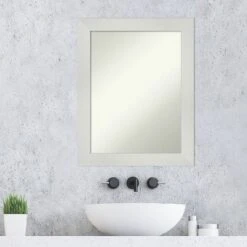 23" X 29" Non-Beveled Mosaic Bathroom Wall Mirror White - Amanti Art 7 23" X 29" Non-Beveled Mosaic Bathroom Wall Mirror White - Amanti Art -Bathroom Products Store GUEST b90f0df0 39a7 4184 83cc eff3d0d041cb