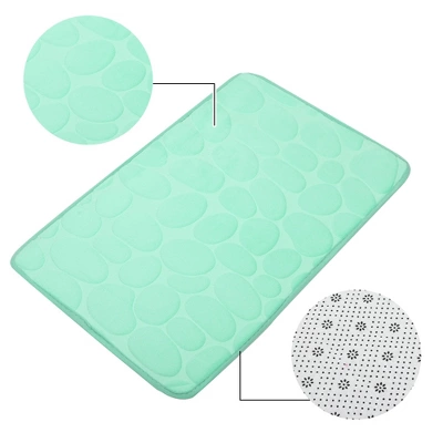 Unique Bargains Bathroom Rugs Polyester Bath Mat Machine Washable Green Cobblestone Pattern 23.62"x15.75" Unique Bargains Bathroom Rugs Polyester Bath Mat Machine Washable Green Cobblestone Pattern 23.62"x15.75" -Bathroom Products Store GUEST ba4716a7 3c0e 414e a933 12ba8e47a2d3