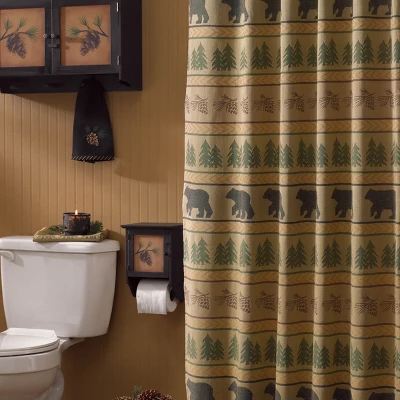 Park Designs Bear Tracks Shower Curtain