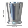 Decorative Bathroom Wastebasket Stainless Steel - Nu Steel