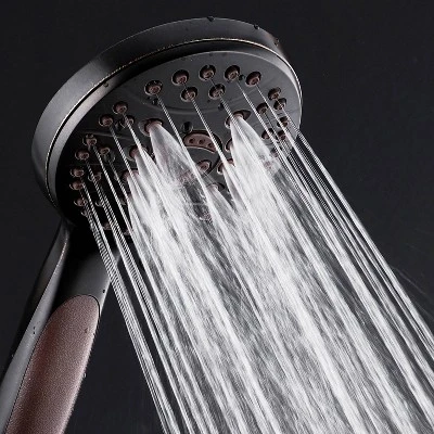 High Pressure 6 Setting Luxury Handheld Shower Head with Extra Wall Bracket Oil Rubbed Bronze - Aquabar High Pressure 6 Setting Luxury Handheld Shower Head With Extra Wall Bracket Oil Rubbed Bronze - Aquabar -Bathroom Products Store GUEST bc668efc a694 442b 87ae 4196a4322987