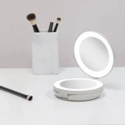 4.75" Round Dual LED Lighted Travel Makeup Mirror - Zadro -Bathroom Products Store GUEST bdb69b2c 8c75 49c7 8b01 9d4aa7760086