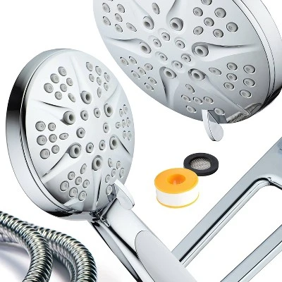 6" 48 Setting Hotelspa Aquabar High Pressure Luxury Three-Way Handheld Shower Head Combo Chrome - AquaDance 6" 48 Setting Hotelspa Aquabar High Pressure Luxury Three-Way Handheld Shower Head Combo Chrome - AquaDance -Bathroom Products Store GUEST c0219235 2ecc 4dcd 99e1 cb3f90e9f059
