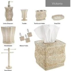 Creative Scents Beige Victoria Bathroom Accessories Set 7 Creative Scents Beige Victoria Bathroom Accessories Set -Bathroom Products Store GUEST c191fd26 d4b1 4ed5 918d 6713066b4916