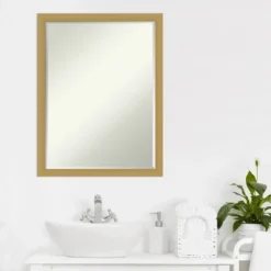 Grace Brushed Narrow Petite Bevel Bathroom Wall Mirror 5 Grace Brushed Narrow Petite Bevel Bathroom Wall Mirror -Bathroom Products Store GUEST c1f30d63 d4c9 457e 97a5 31edc7a858b3