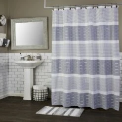 Pleated Striped Shower Curtain Gray - SKL Home 5 Pleated Striped Shower Curtain Gray - SKL Home -Bathroom Products Store GUEST c2378629 d52f 4ddf 9ffd 4f5c7b1c3f27