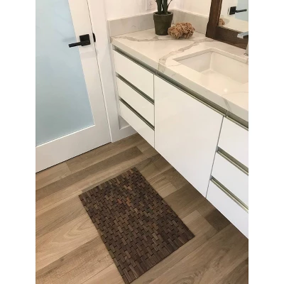 27.9"X19.5" Teak Bath Mat Mocha Brown - Hip-o Modern Living 27.9"X19.5" Teak Bath Mat Mocha Brown - Hip-o Modern Living -Bathroom Products Store GUEST c264e4fa 92a6 461b 8a79 e3f30aae2da9