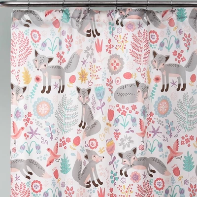 72"x72" Kids' Pixie Fox Shower Curtain - Lush Décor 72"x72" Kids' Pixie Fox Shower Curtain - Lush Décor -Bathroom Products Store GUEST c4360bcc 5a30 4b98 80c4 5bb852df49f4