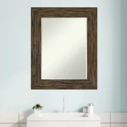 Amanti Art Fencepost Petite Bevel Wood Bathroom Wall Mirror 6 Amanti Art Fencepost Petite Bevel Wood Bathroom Wall Mirror -Bathroom Products Store GUEST c58f8399 5ae2 45f9 96e9 b0f5ab103e7b