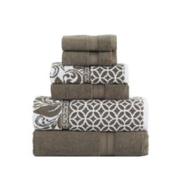 Modern Threads Reversible Yarn Dyed Jacquard Towel Set, Trefoil Filigree. -Bathroom Products Store GUEST c6473f79 7837 45b3 af75 7411b1b5137a