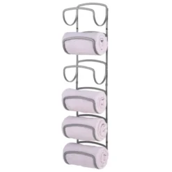 MDesign Metal Wall Mount Bathroom Towel Rack Holder, 6 Levels -Bathroom Products Store GUEST c7ddf470 f696 4957 b16b f750663feed2