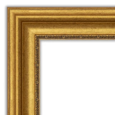 44" x 33" Non-Beveled Parlor Bathroom Wall Mirror Gold - Amanti Art 44" X 33" Non-Beveled Parlor Bathroom Wall Mirror Gold - Amanti Art -Bathroom Products Store GUEST c966ad90 6157 40a6 960f 337d042382df