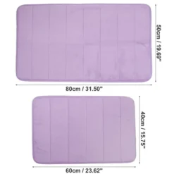 Unique Bargains Memory Foam Bathroom Mat Non Slip Soft Bath Mats Rugs Machine Washable 2 Pcs -Bathroom Products Store GUEST c994cc74 3e13 4e31 a84f 2926eb541827