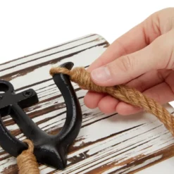 Okuna Outpost 2 Pack Nautical Hand Towel Ring Holder, Anchor Bathroom Decor And Accessories, 9x6 In 3 Okuna Outpost 2 Pack Nautical Hand Towel Ring Holder, Anchor Bathroom Decor And Accessories, 9x6 In -Bathroom Products Store GUEST ca689908 89c4 48fd a052 2927b54f87d6