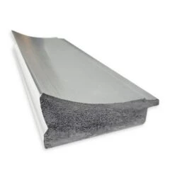 40" X 28" Non-Beveled Flair Bathroom Wall Mirror Polished Nickel - Amanti Art