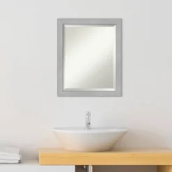 Vista Brushed Framed Bathroom Vanity Wall Mirror Nickel - Amanti Art 6 Vista Brushed Framed Bathroom Vanity Wall Mirror Nickel - Amanti Art -Bathroom Products Store GUEST cb0bd42b 220c 4c33 90c7 7ee226efc1b6