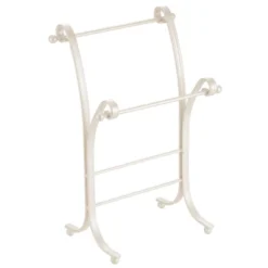 MDesign Fingertip Towel Holder For Bath Vanity Countertops - Satin -Bathroom Products Store GUEST cb6519eb c52f 4227 904f 8f4de7a072a6