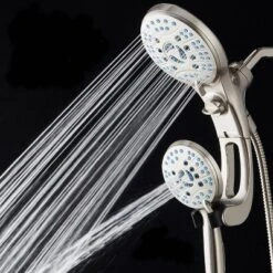 High Pressure Handheld Rain 50 Mode Three Way Shower Head Combo With Adjustable Arm Nickel - Aquabar -Bathroom Products Store GUEST cbfdb71c b85b 4c2e b5e1 4c0a81ca3e46