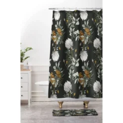 Iveta Abolina Helaine Night Memory Foam Bath Mat Black - Deny Designs -Bathroom Products Store GUEST cd9d25c1 3d34 4bbd 84a5 4c53bf7d8fc9