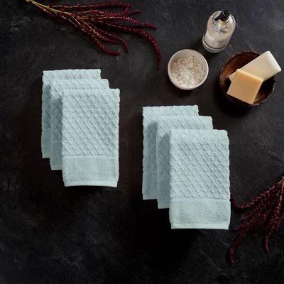 6pc Cotton Diamond Textured Hand Towel Set - Isla Jade 6pc Cotton Diamond Textured Hand Towel Set - Isla Jade -Bathroom Products Store GUEST ce239c60 3e88 44e1 a750 cd64471d3710
