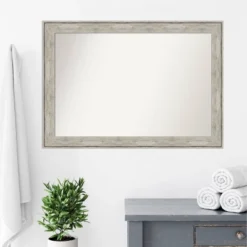 41" X 29" Non-Beveled Crackled Bathroom Wall Mirror Metallic Silver - Amanti Art 9 41" X 29" Non-Beveled Crackled Bathroom Wall Mirror Metallic Silver - Amanti Art -Bathroom Products Store GUEST cf28de8f b8f1 4cad 874f 62a161e09393