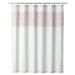 MDesign Fabric 100% Cotton Embroidered Shower Curtain For Bathroom -Bathroom Products Store GUEST cfd5d1f5 fbb5 42dd bbcc 00a049ee4791