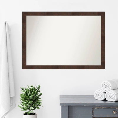 39" x 27" Non-Beveled Wildwood Brown Narrow Bathroom Wall Mirror - Amanti Art 39" X 27" Non-Beveled Wildwood Brown Narrow Bathroom Wall Mirror - Amanti Art -Bathroom Products Store GUEST d0439470 1179 492a be7d 7c0cb8b00080