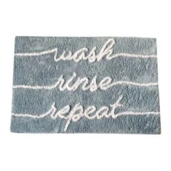 Wash Rinse Repeat Word Novelty Cute Bath Rug - 20"x30" - Elrene Home Fashions -Bathroom Products Store GUEST d0a0c7be da51 4b6d 87e4 57db1e879ba1