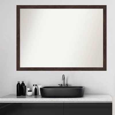 41" x 30" Non-Beveled Fresco Wood Bathroom Wall Mirror Dark Walnut Brown - Amanti Art 41" X 30" Non-Beveled Fresco Wood Bathroom Wall Mirror Dark Walnut Brown - Amanti Art -Bathroom Products Store GUEST d0bfb9bc 71b9 41b8 bb3f 1347ee7a7c31