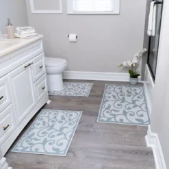3 Piece Bathroom Rugs Set - Non-Slip Ultra Thin Bath Rugs For Bathroom Floor -Bathroom Products Store GUEST d1f920c6 7526 430e 80be 52e396066f5b