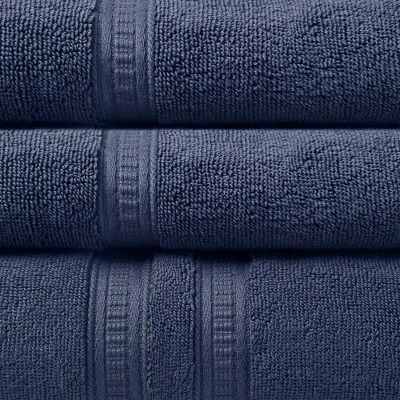 6pc Plume Cotton Feather Touch Antimicrobial Towel Set Navy - Beautyrest 6pc Plume Cotton Feather Touch Antimicrobial Towel Set Navy - Beautyrest -Bathroom Products Store GUEST d26fed9d 82ed 4713 afaa 1784f0c7fec2
