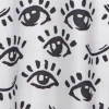 Winking Eye Shower Curtain Black/White - Moda At Home