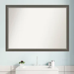 41" X 30" Non-Beveled Domus Wood Bathroom Wall Mirror Dark Silver - Amanti Art 8 41" X 30" Non-Beveled Domus Wood Bathroom Wall Mirror Dark Silver - Amanti Art -Bathroom Products Store GUEST d3485f57 1158 4c1a a7e5 d1c7664434f4