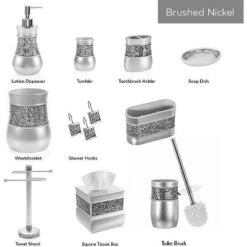 Creative Scents Gray Bathroom Silver Mosaic Glass Accessories Set 6 Creative Scents Gray Bathroom Silver Mosaic Glass Accessories Set -Bathroom Products Store GUEST d3777644 629b 4401 b7ec b2ef9c1d5d10