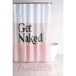 Shiraleah "Get Naked" Pink Bath Rug -Bathroom Products Store GUEST d425428e e814 4c52 8911 f3d9094044e8