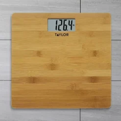 Digital Bamboo Bathroom Scale Natural - Taylor