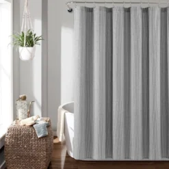 72"x72" Farmhouse Vintage Striped Yarn Dyed Cotton Shower Curtain - Lush Décor 7 72"x72" Farmhouse Vintage Striped Yarn Dyed Cotton Shower Curtain - Lush Décor -Bathroom Products Store GUEST d550081c 01a9 4e99 abdb d9d446ccc6eb