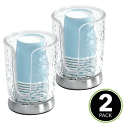 MDesign Plastic Small Disposable Paper Cup Dispenser