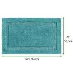 MDesign Soft Microfiber Non-Slip Spa Mat Rug, 34" X 21" -Bathroom Products Store GUEST d6ec0177 ea42 45d0 9fec b30386a7e3f7